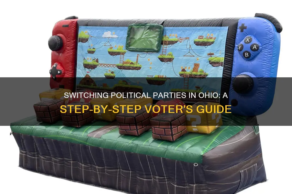how do i change political parties in ohio
