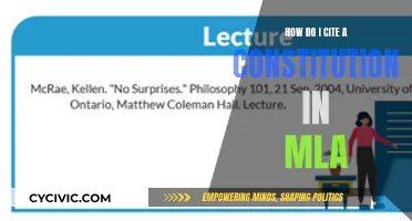 Citing a Constitution: MLA Style Guide