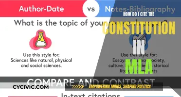 Citing the Constitution: MLA Style Guide