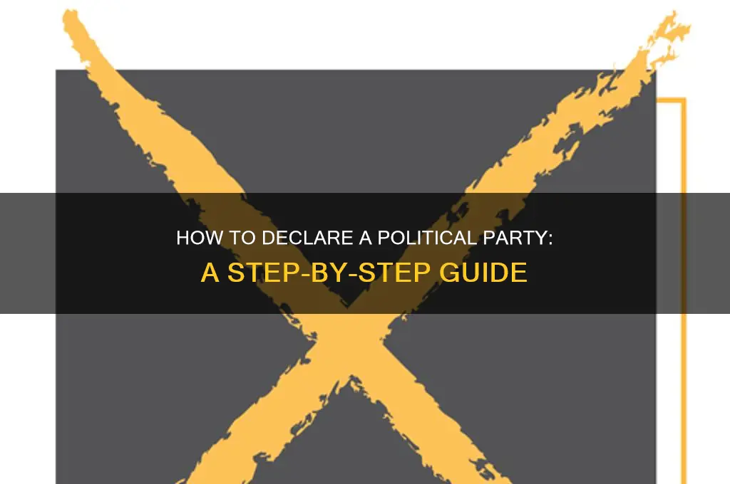 how do i declare a political party