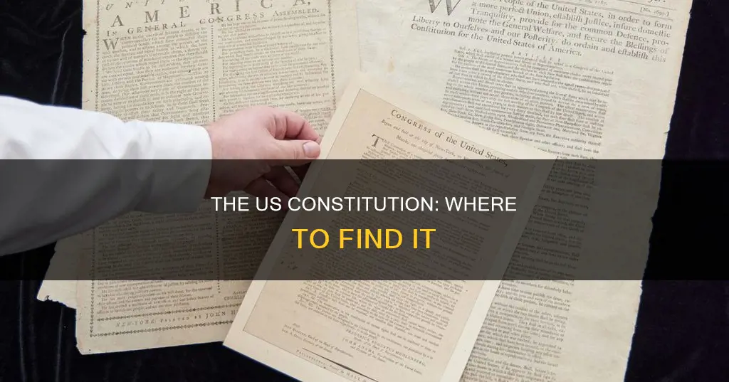 how do i find the constitution of the us