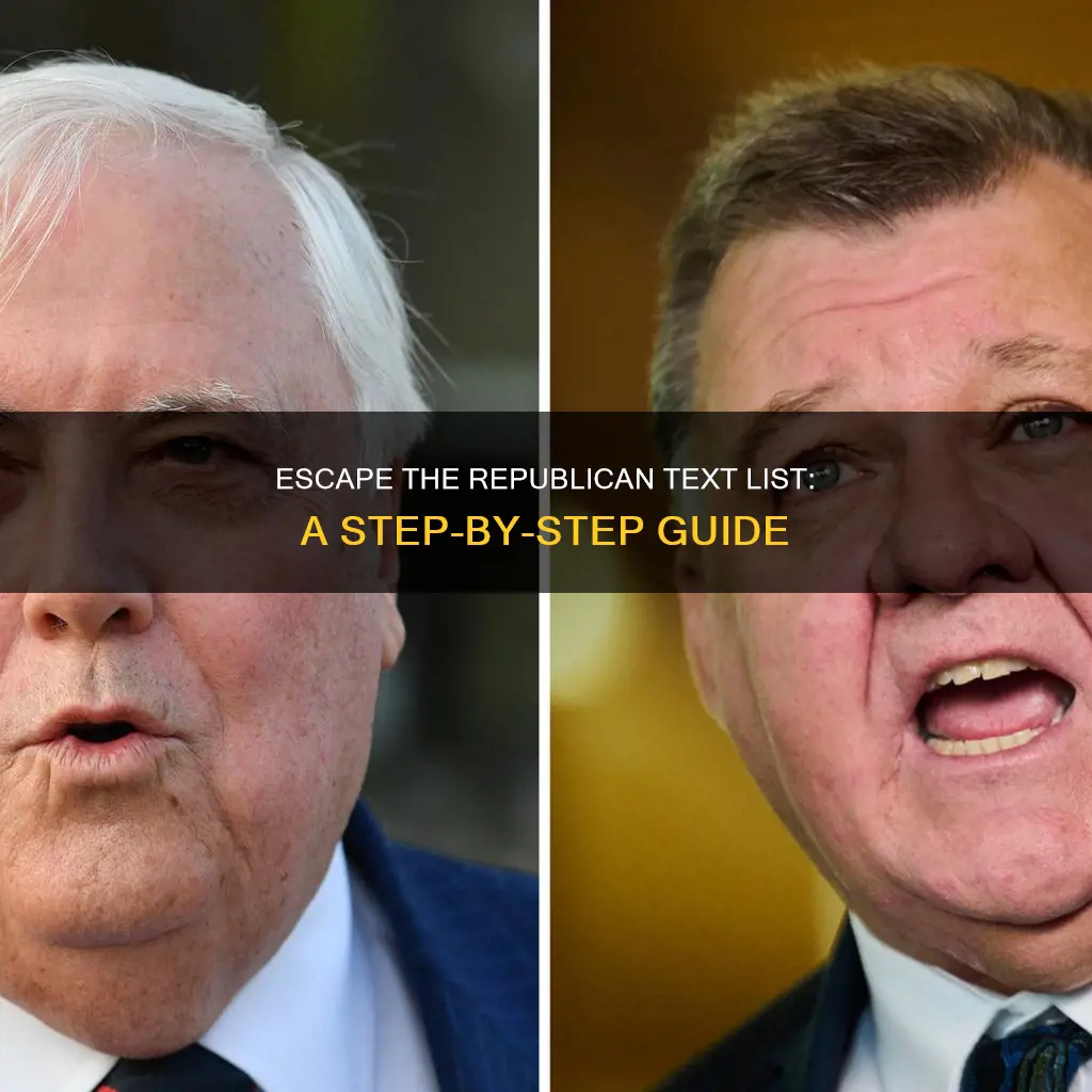 how do i get off the republican text list