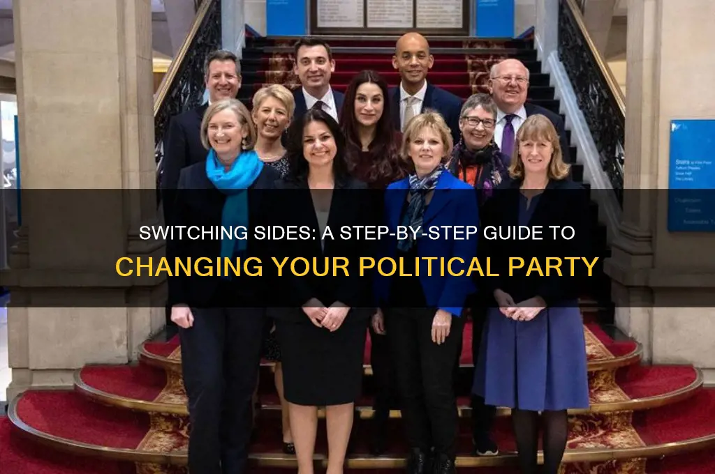 how do i go about changing my political party association