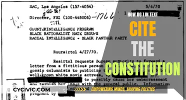 Citing the Constitution: In-Text Style Guide