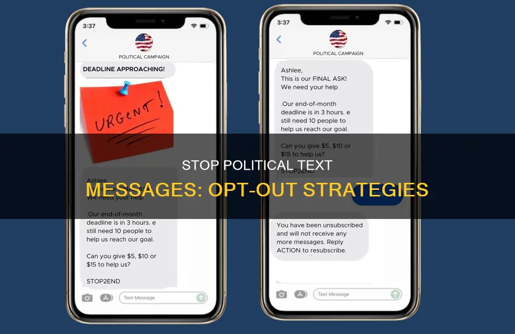 how do i opt out of political text messages
