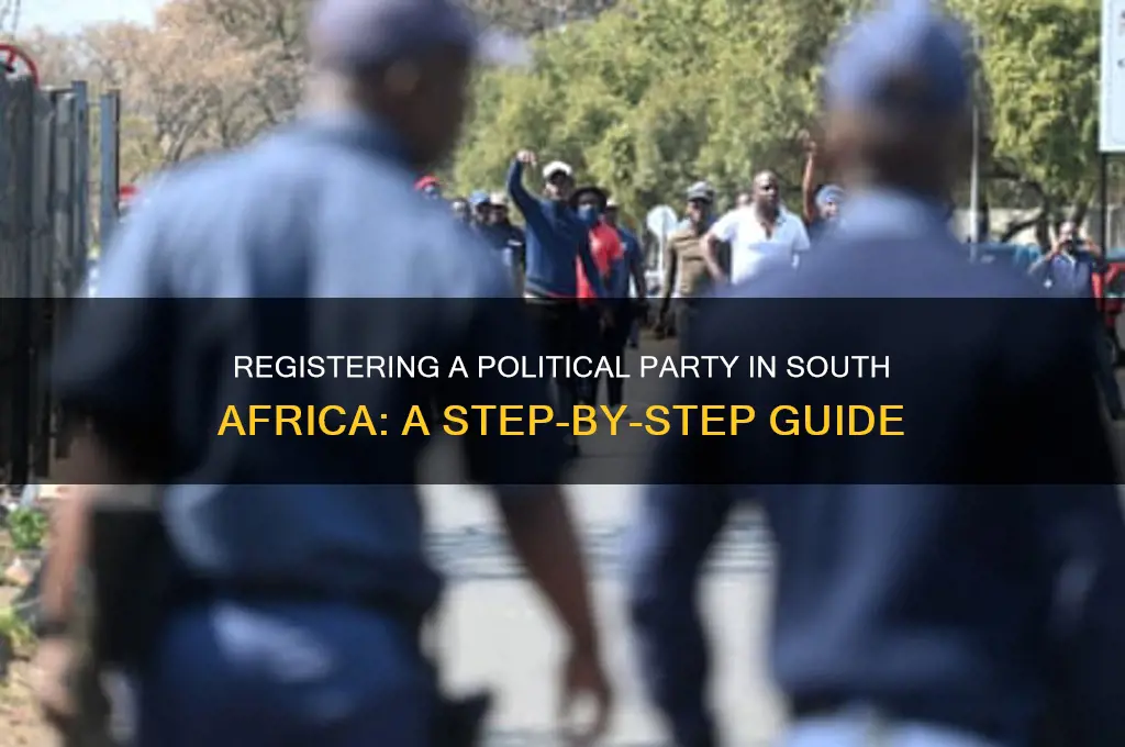 how do i register a political party in south africa