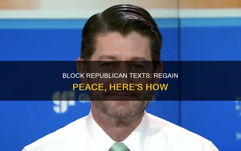 how do i stop getting texts from republican party