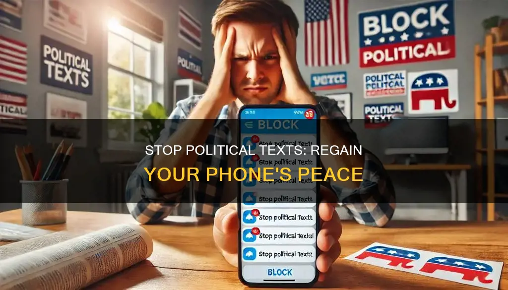 how do i stop political texts on my cell phone