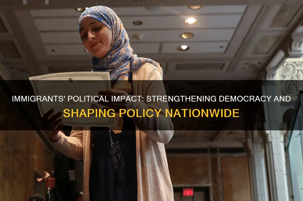 how do immigrants help politically