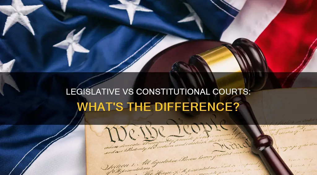 how do legislative courts differ from constitutional courts