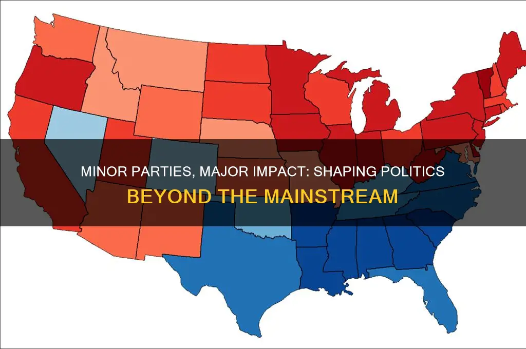 how do minor 3 rd parties contribute to politics