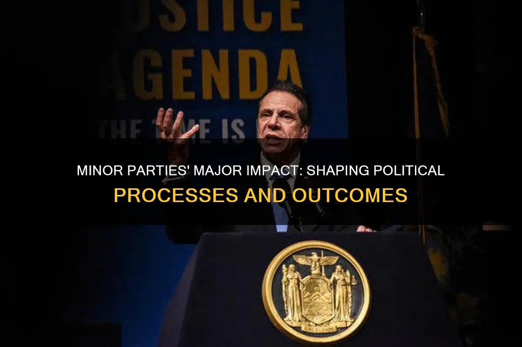 how do minor parties affects political process