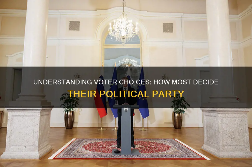 how do most voters decide on their political party