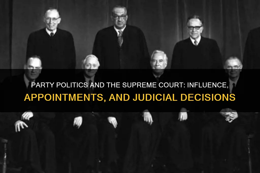 how do party politics shape supremee court