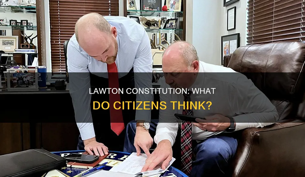 how do people like the new lawton constitution