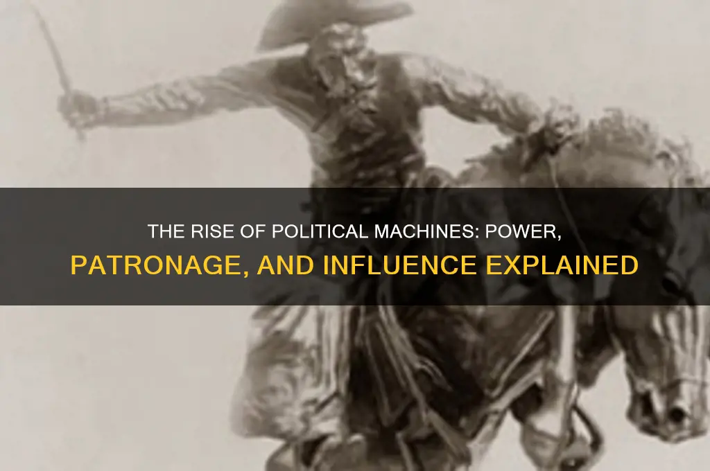 how do political machines emerge