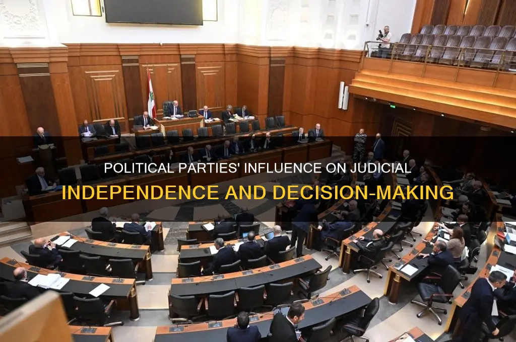 how do political parties affect the judicial branch