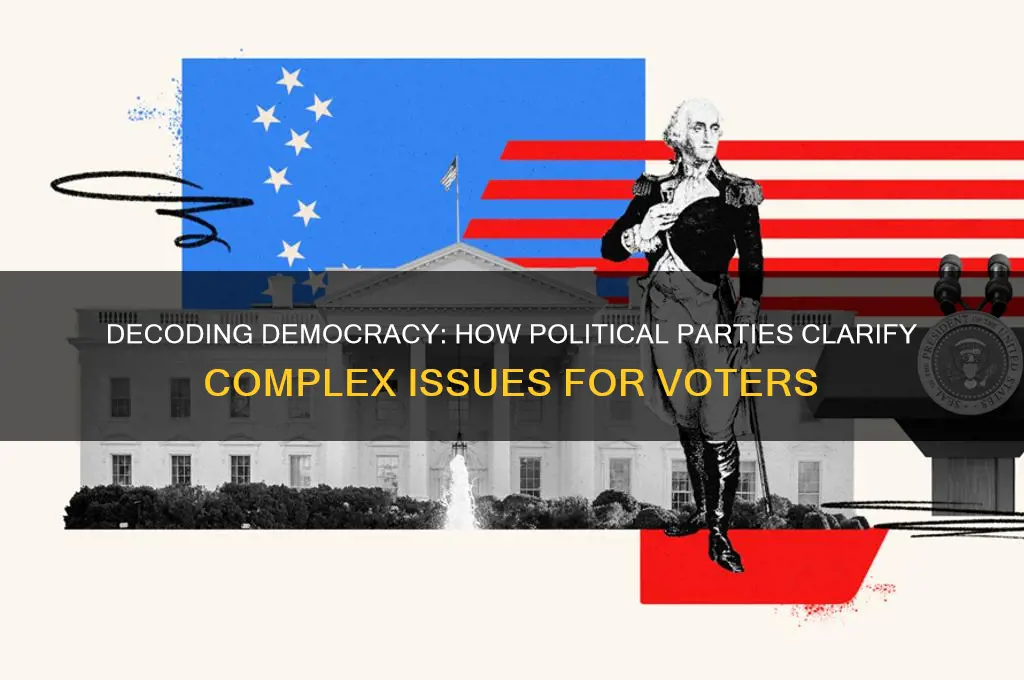 how do political parties clarify political issues