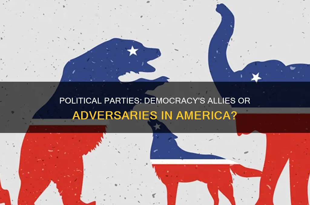 how do political parties contribute or hurt american democracy