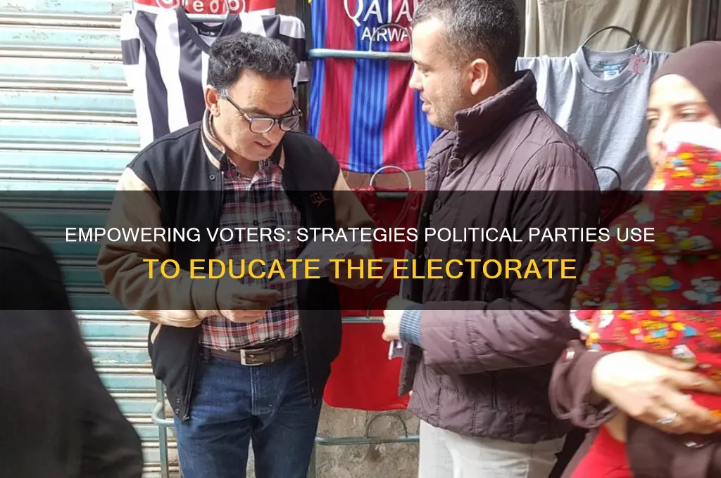 how do political parties educate the electorate