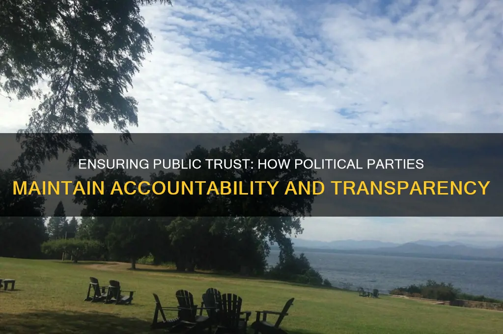 how do political parties ensure accountability to the public