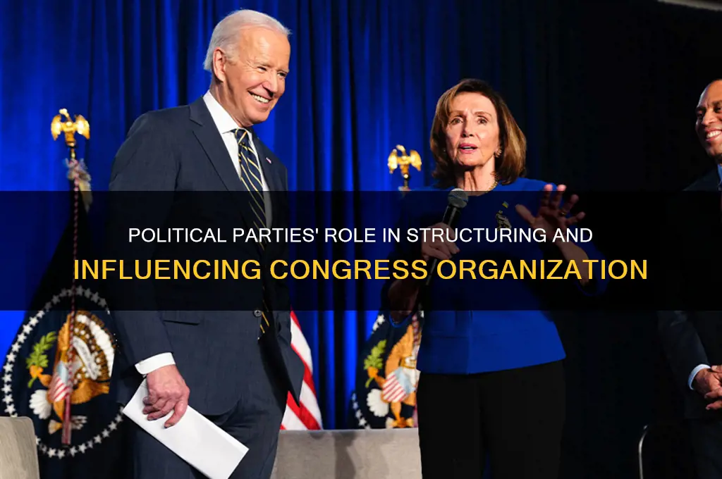 how do political parties factor into the organization of congress