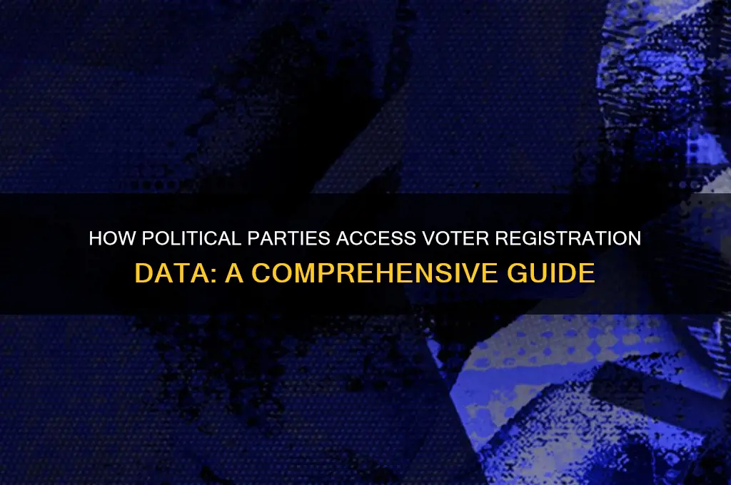 how do political parties get voter registration info