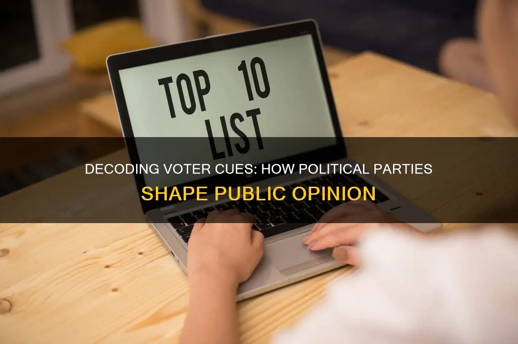 how do political parties give cues to voters