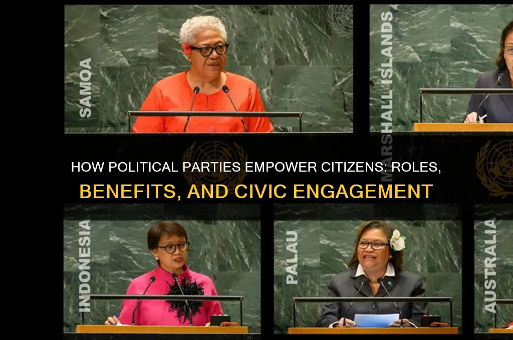 how do political parties help citizens