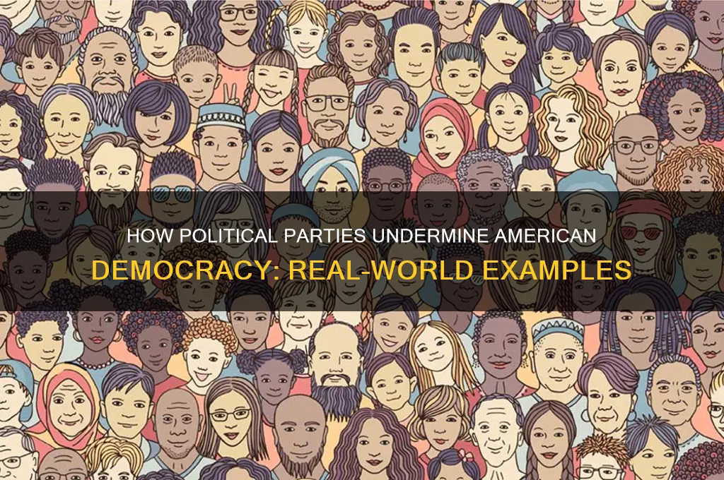 how do political parties hurt american democracy examples