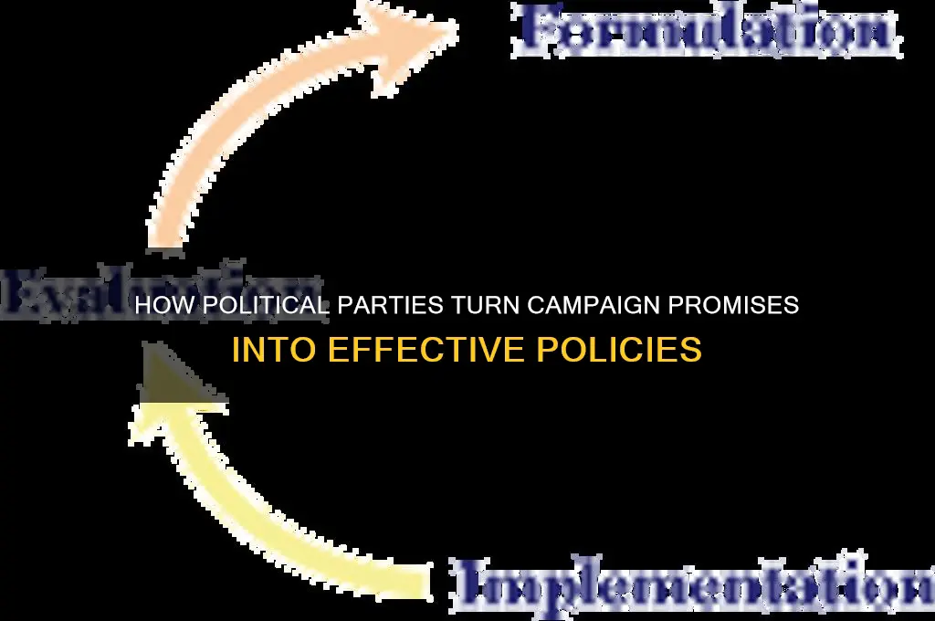 how do political parties implement policies