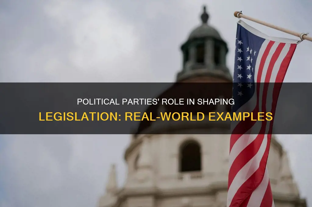 how do political parties influence law making examples