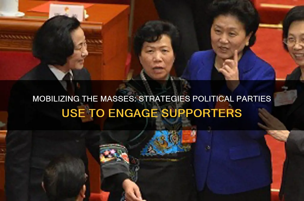 how do political parties inform and activate supporters