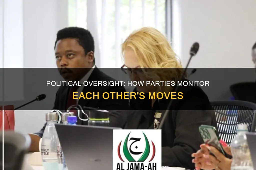 how do political parties keep watch over one another