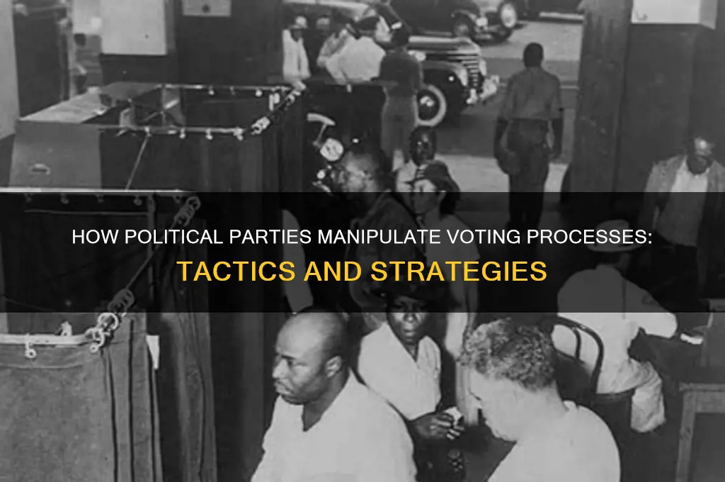 how do political parties manipulate voting process