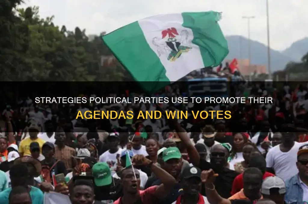 how do political parties promote themselves