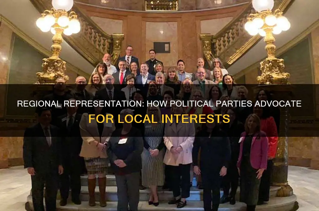 how do political parties serve regional interests