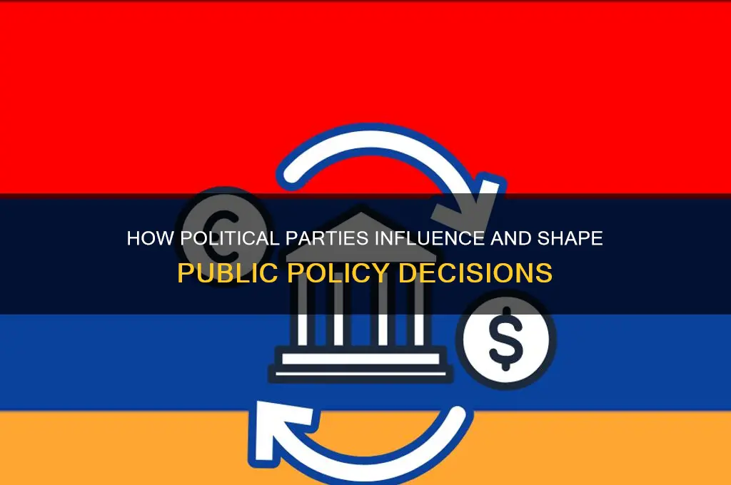 how do political parties shape public policy