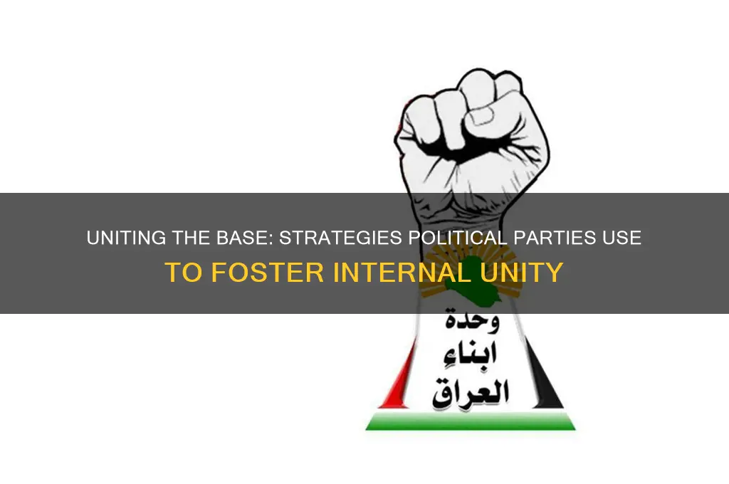 how do political parties unify the people within their parties