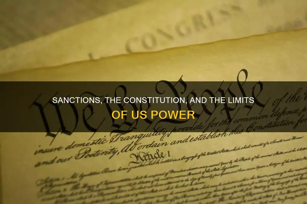 how do sanctions relate to the us constitution