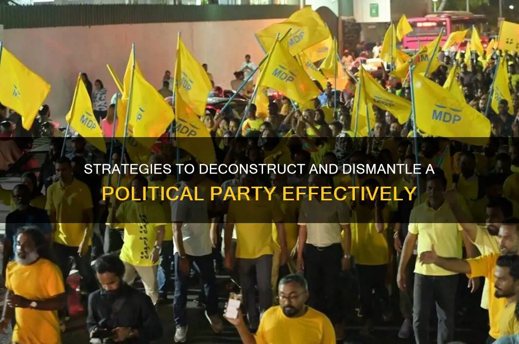 how do we dismantle a political party