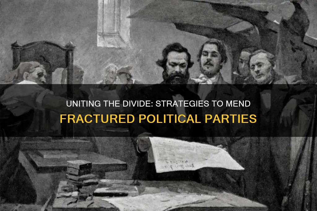 how do we stop the tear in political parties