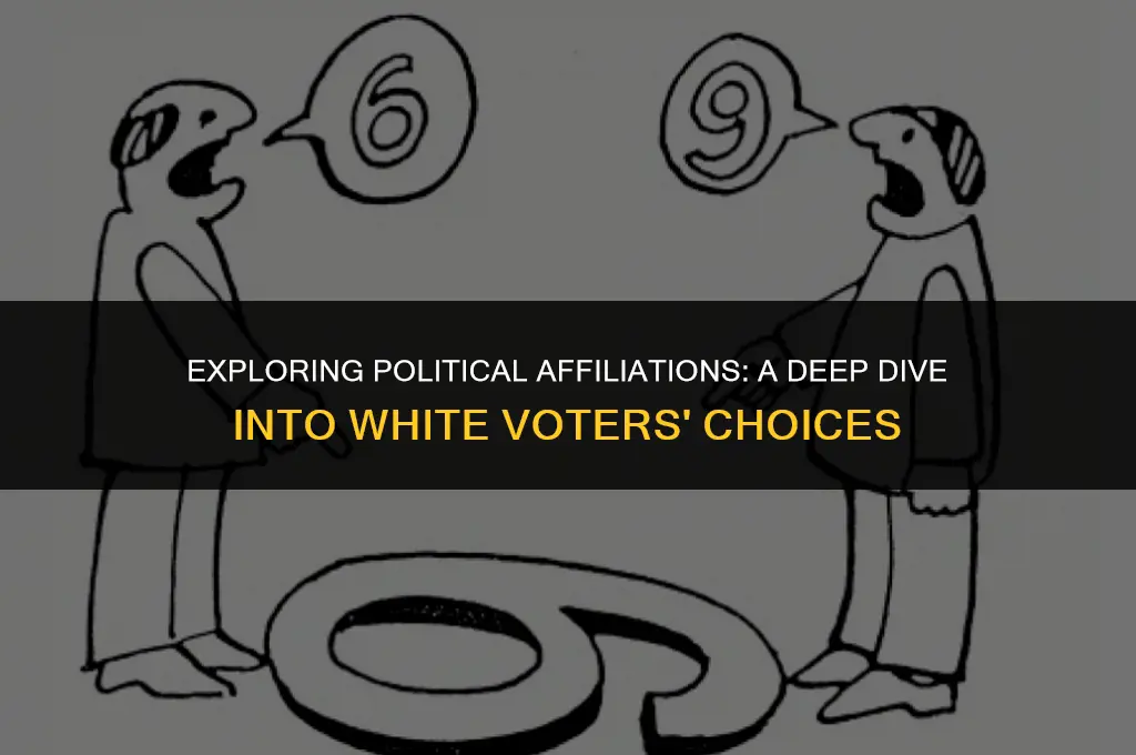 how do whites affiliate politically