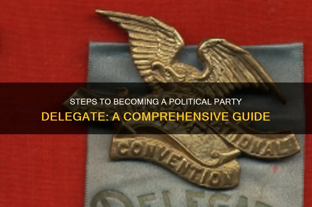 how do you become a delegate for a political party