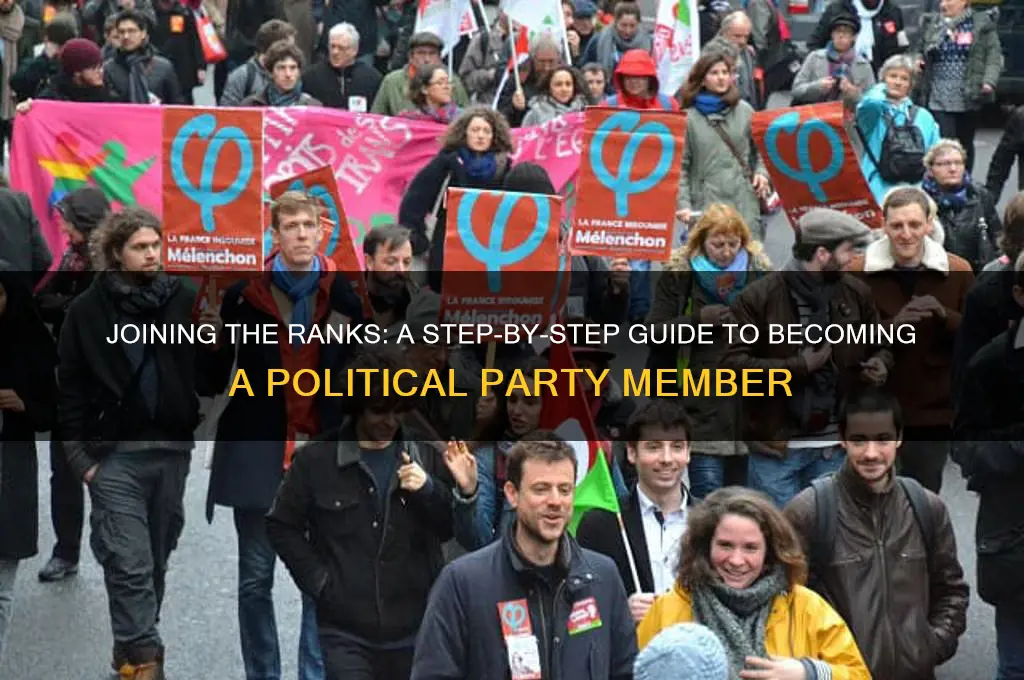 how do you become a political party member