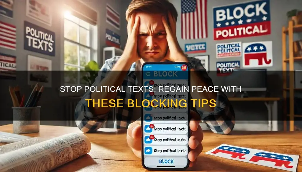 how do you block political texts