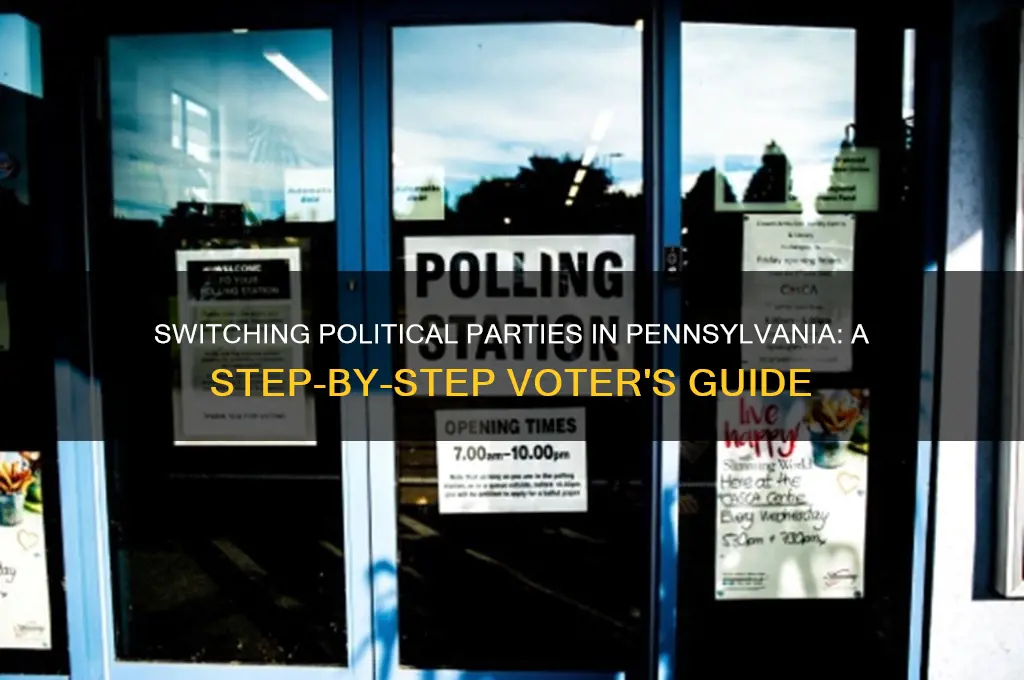 how do you change political parties in pa