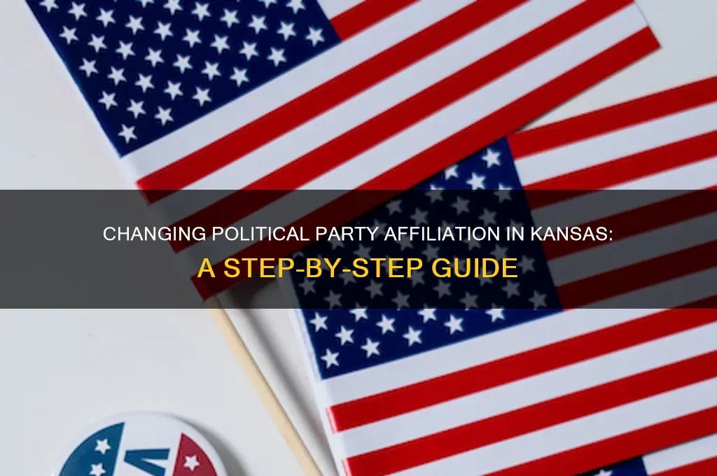 how do you change your political party affiliation in kansas