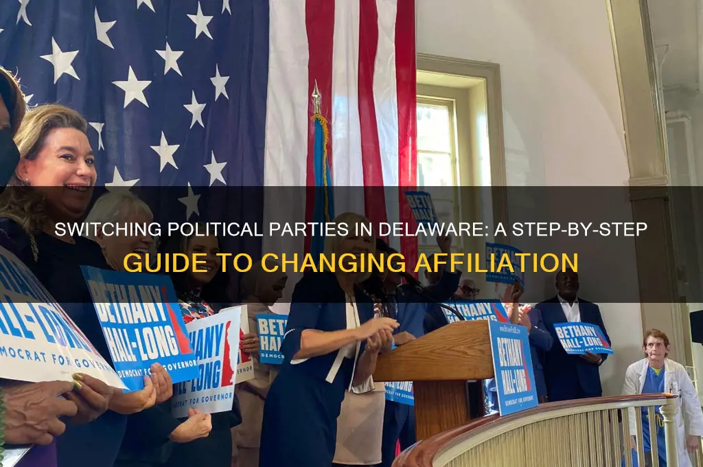 how do you change your political party in delaware