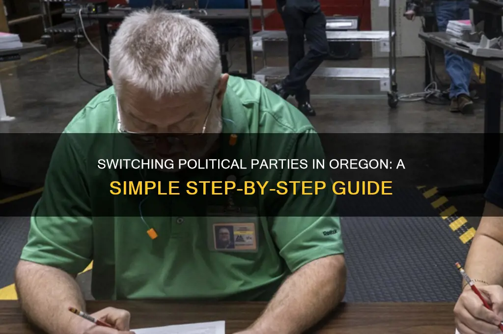 how do you change your political party in oregon